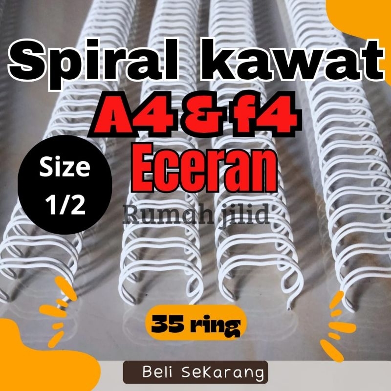 

Spiral kawat no 8 1/2 eceran/ batang murah banget