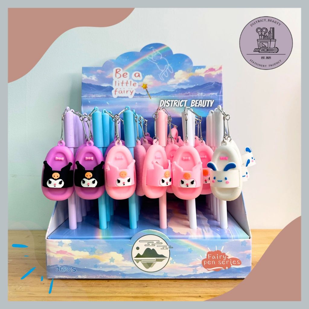 

PULPEN GANTUNGAN SENDAL SANRIO GEL PEN GANTUNG SENDAL 3D BONEKA SANRIO LUCU PEN GANTUNG AESHTHETHIC SANRIO LUCU TERMURAH
