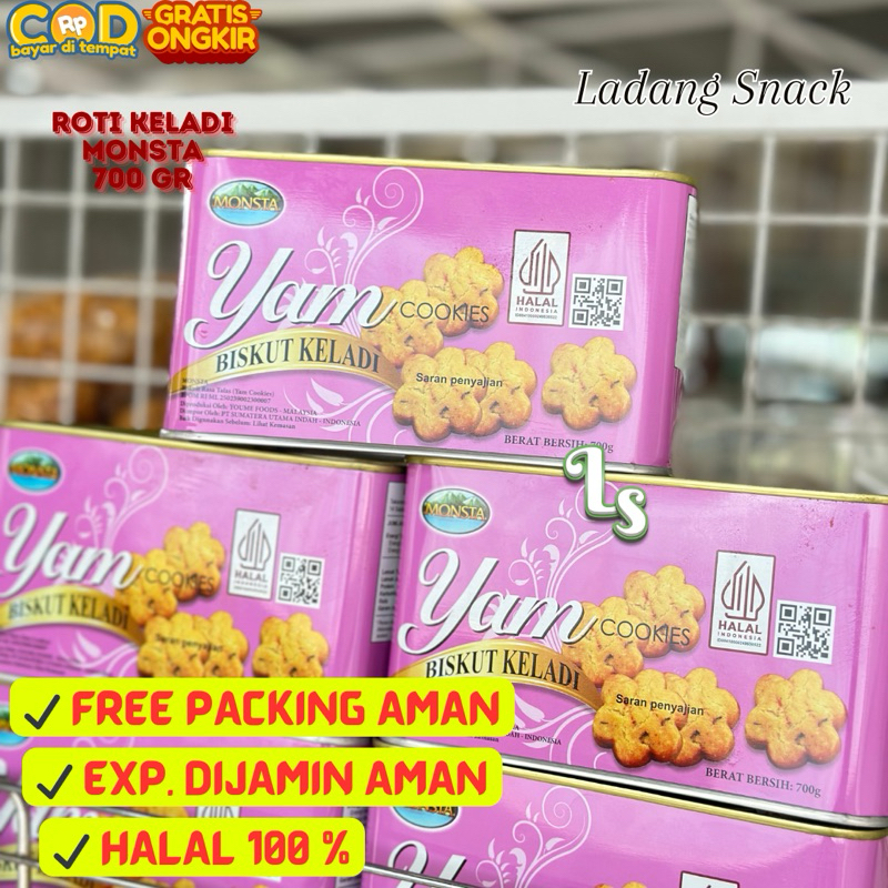 

[PACK] YAM COOKIES 700 GR / ROTI KELADI KALENG MALAYSIA YAM COOKIES PEKANBARU / YAM MONSTA PEKANBARU / KUE KELADI PEKANBARU / LADANG SNACK PEKANBARU / LADANG SNACK PKU / MONSTA PEKANBARU / AGEN MONSTA PEKANBARU