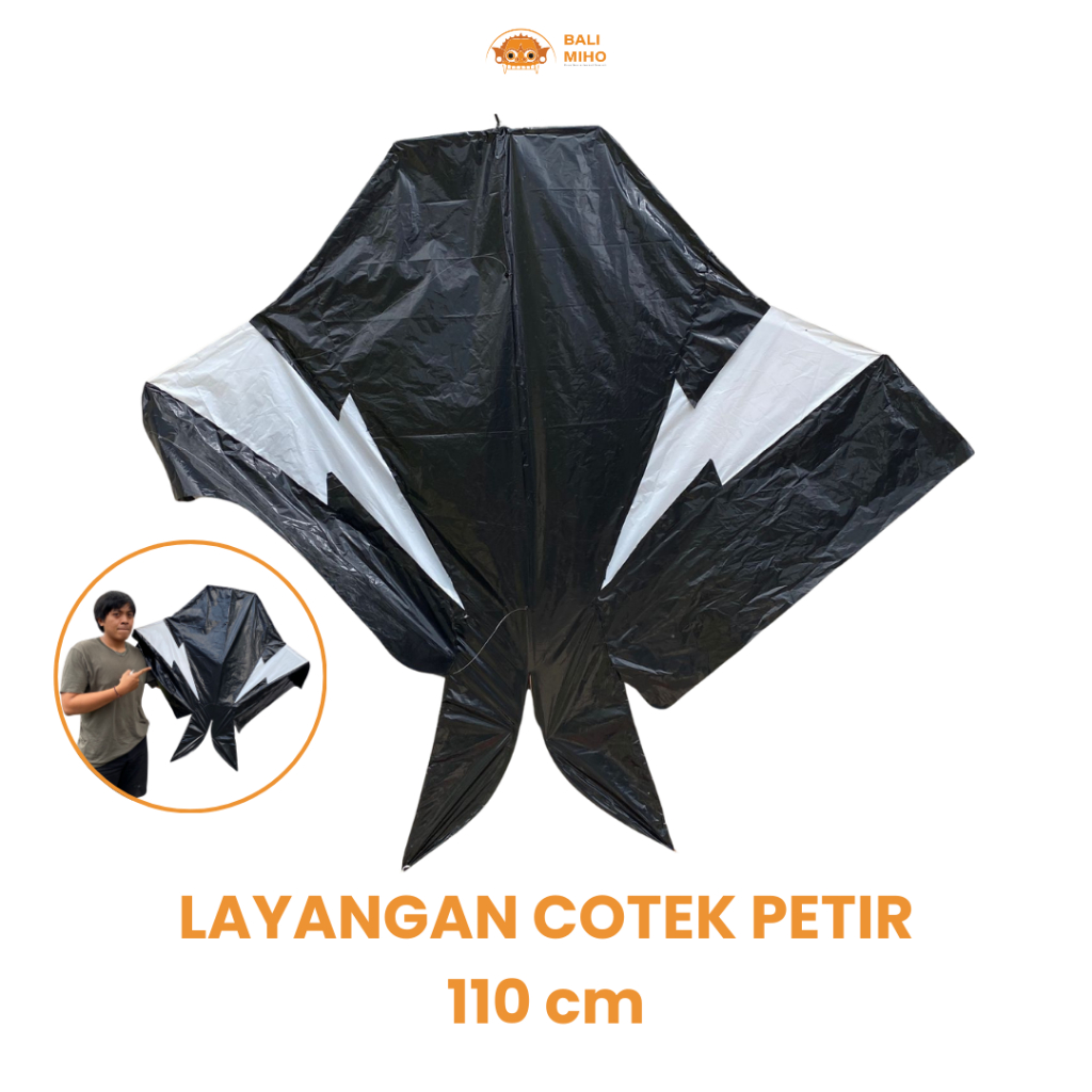 Layangan Cotek Petir 1.1 meter - Layangan Cotek Belolong Petir - Cotek Halilintar - Layangan Petir -