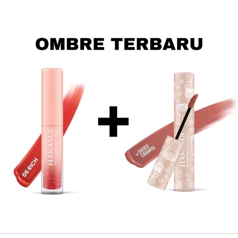 hanasui ombre lip cream hanasui dapat 2 pcs