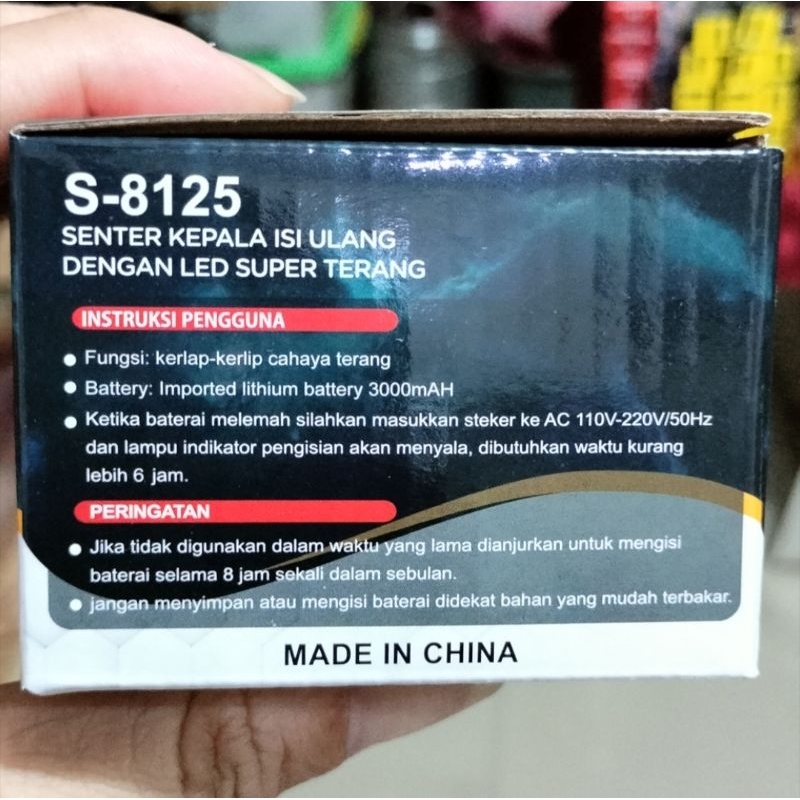 MM Sunpro Senter Kepala Zoom 100 Watt Super Terang - Senter Zoom Fokus