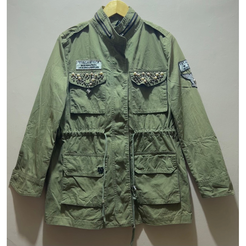 Parka Army Preloved/Parka Hijau Army/Parka Preloved Murah/Jaket Parka Preloved/Jaket Parka Army Muti
