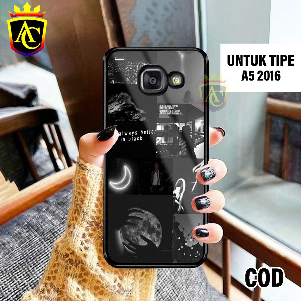 Case Samsung A5 2016 - Hardcase Glossy casing Hp Samsung A5 2016 [Motif - Aesthetic 01] - AnekaCase 