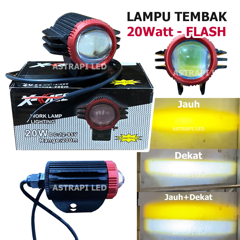 Lampu Tembak Sorot Laser LED D2 lampu tembak laser model sayap UNIVERSAL MOTOR MOBIL