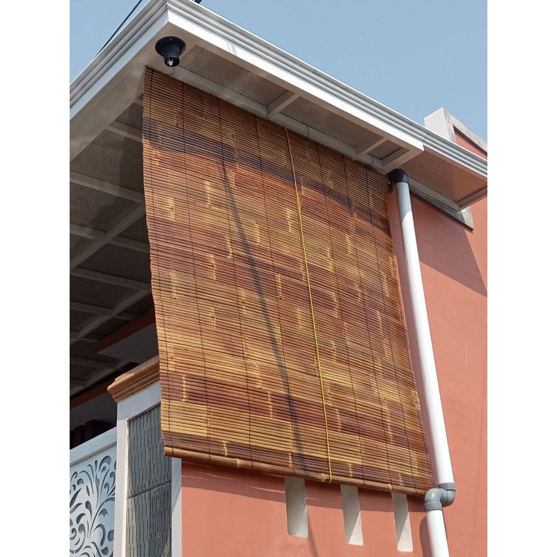 Tirai Kulitan Bambu Wulung 1M