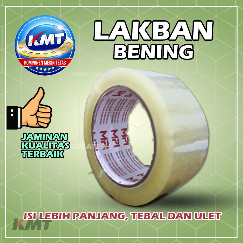 

Lakban Bening 100 Yard x 45 mm MPI