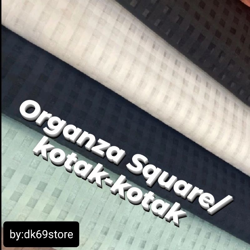 Organza kotak / Organdi Motif Kotak / Organza Corak Checks / Organdi Corak Checks / Organza Motif