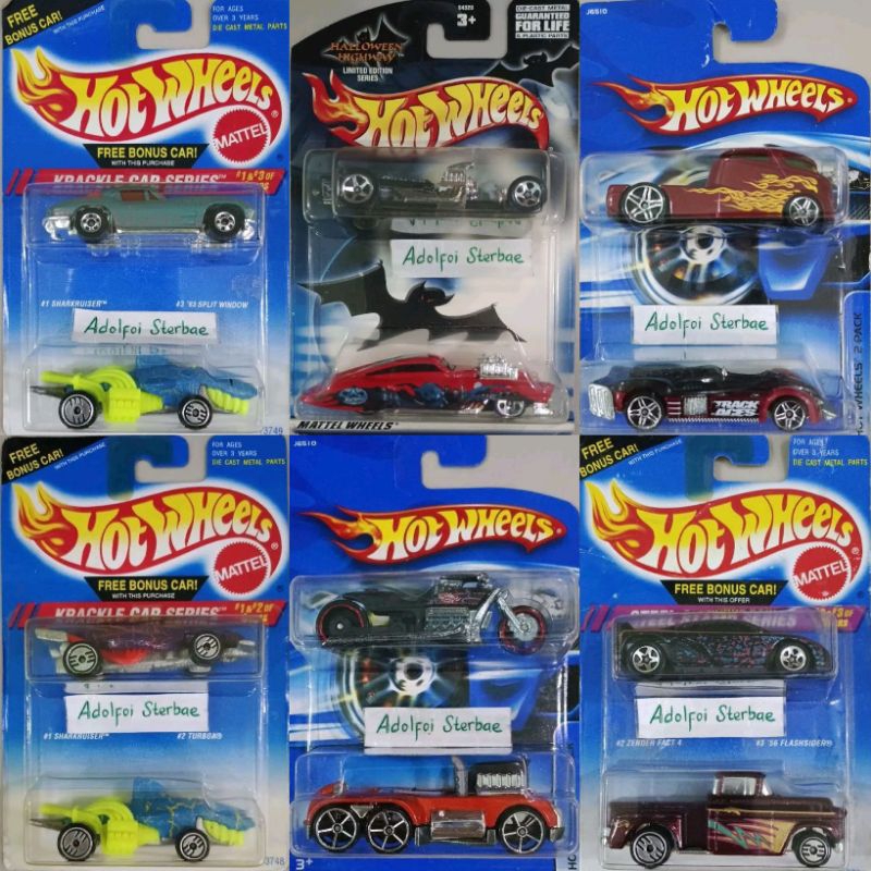 hotwheels hot wheels isi 2 packs krackle car Sharkruiser '63 split window flashfire halloween highwa