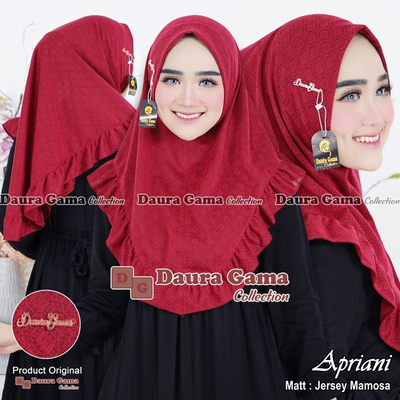 Jilbab Bergo Instan Simple Apriani Ori DauraGama