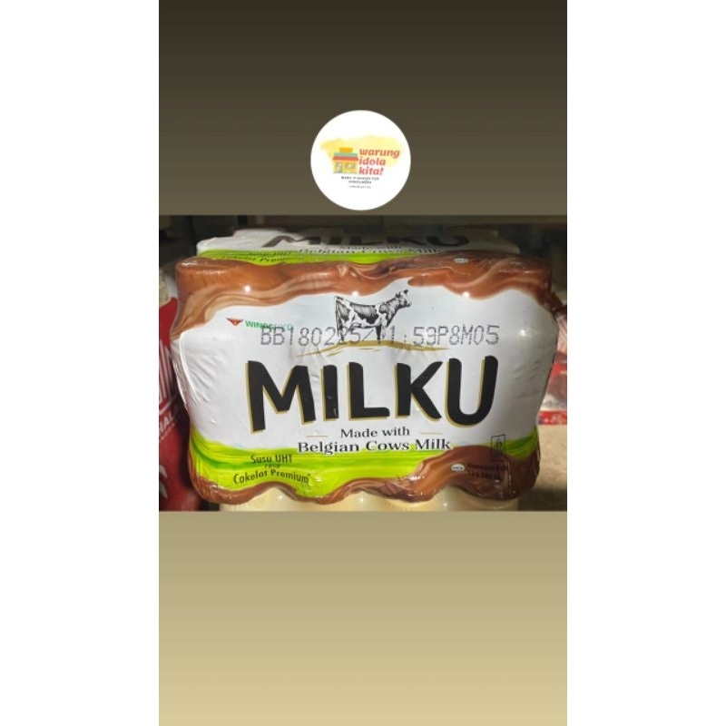 

MILKU ukuran 200ml isi 12 pcs