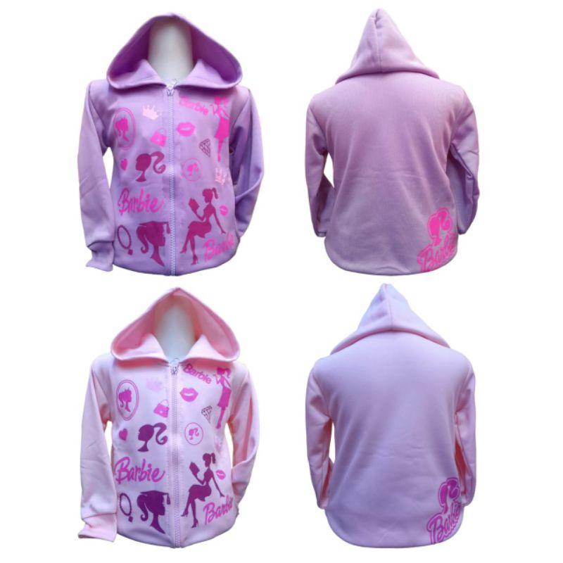 Model Baru/Jaket Anak Perempuan Barbie/Kids Jacket/Jaket Anak Perempuan Barbie/Jaket Anak Perempuan 