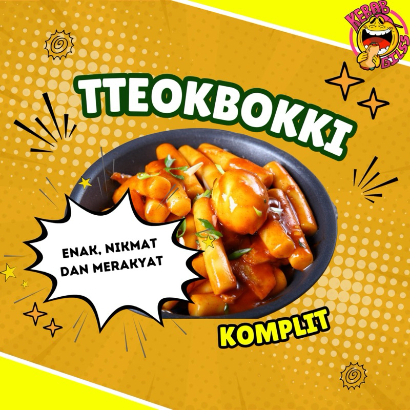 

Topokki Tteokbokki Ramen Topoki Instan Odeng dan Saus khas Cemil Korea