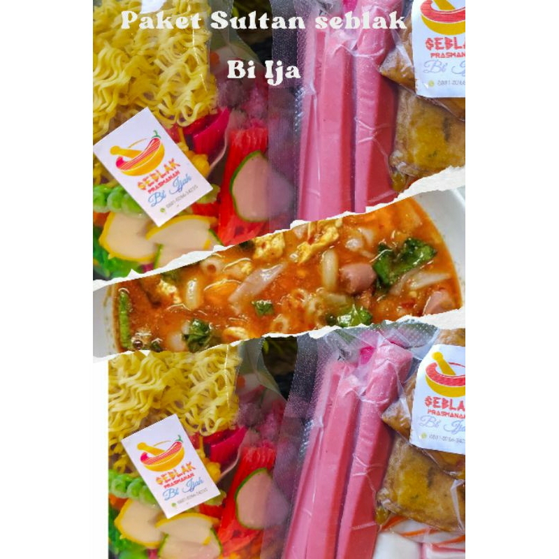 

paket Sultan seblak Bi Ija