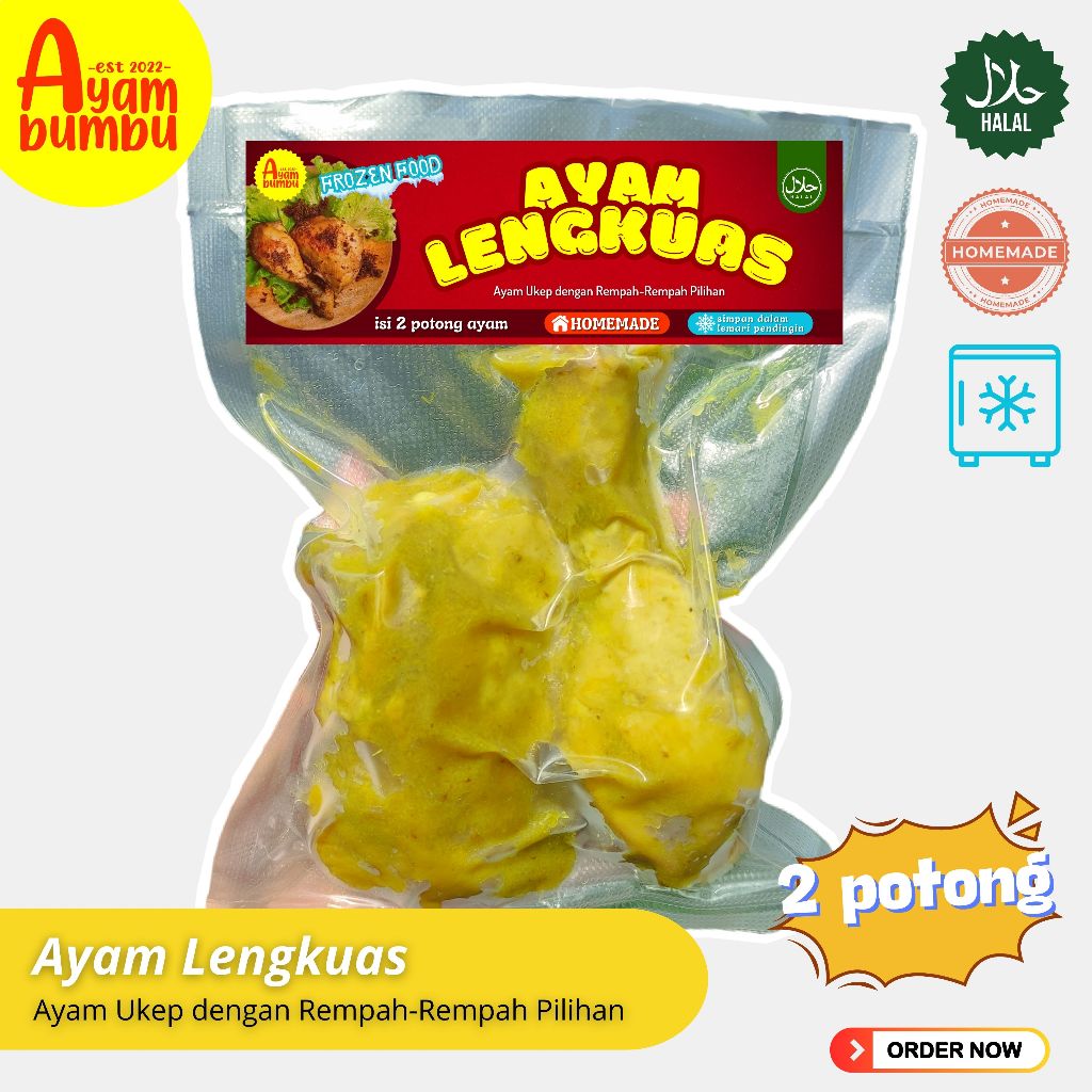 

Ayam Lengkuas by Ayam Bumbu (Ayam Ukep dengan Rempah-Rempah Pilihan)