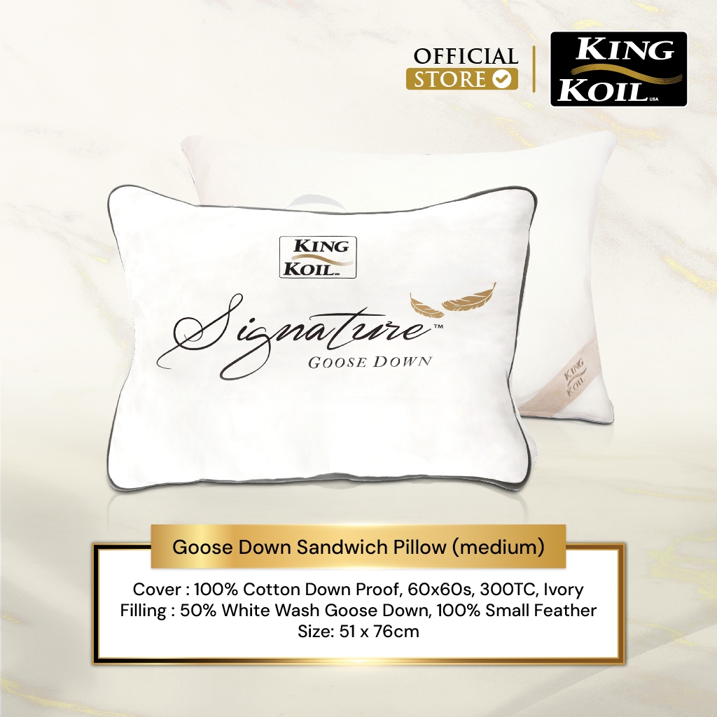 King Koil Bantal Bulu Angsa Goose Down Sandwich 1300gr - EXCLUSIVE CAMPAIGN