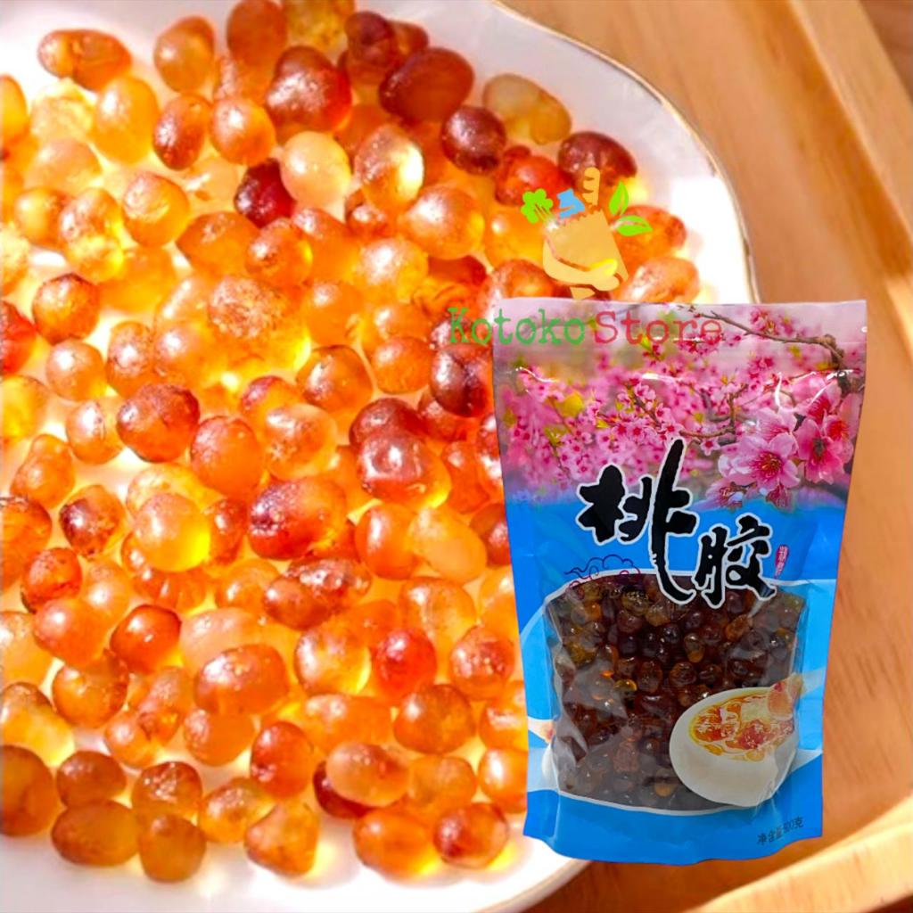 

REPACKING Peach Gum Premium Mutiara Grade A+ Size 0.8 - 1.0mm / Tao Jiao / Peach Gum Dessert 100gr