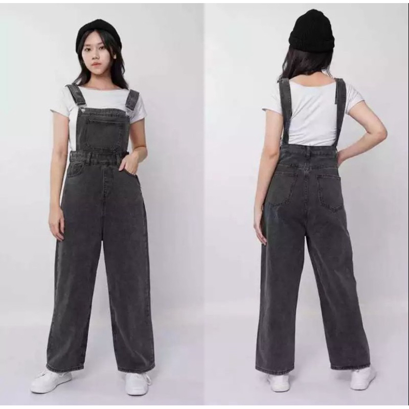 Overall Jumpsuit Baju Kodok / Jumpsuit Denim Overall Terlaris