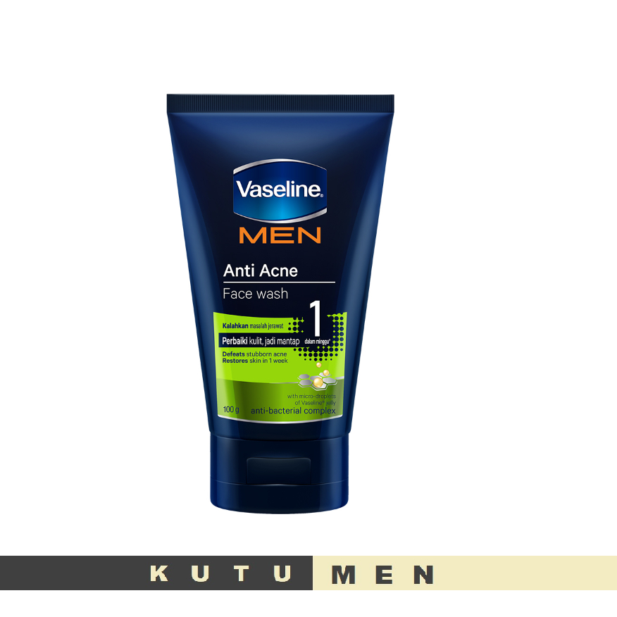 Vaseline Men Anti Acne Facial Wash 100gr