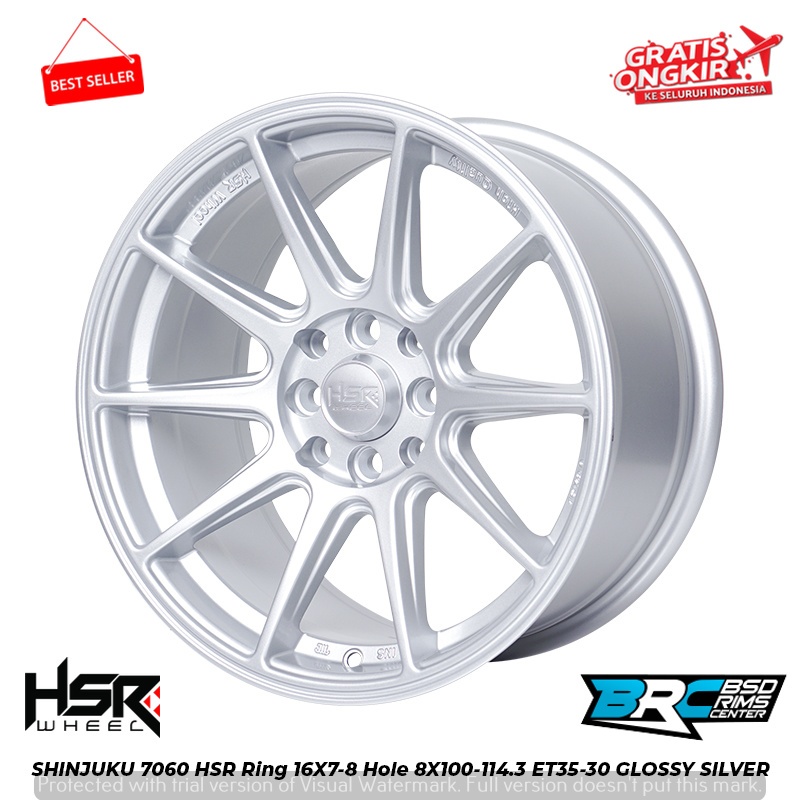 VELG MOBIL HSR SHINJUKU R16 UNTUK JAZZ RS BRIO RS FREED MOBILIO MAZDA 2 YARIS