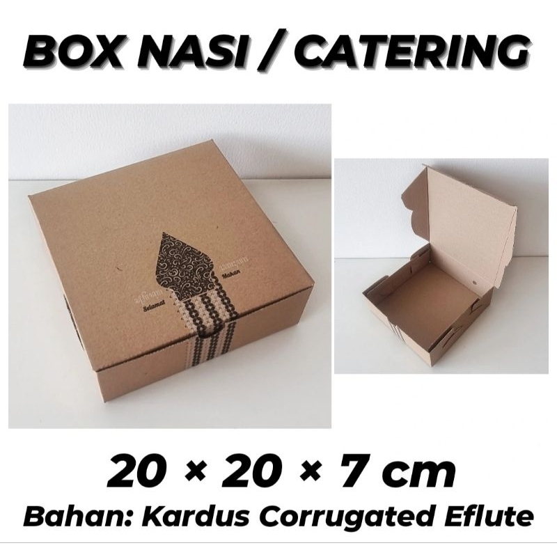 

(MIN ORDER 10 PCS) DUS NASI KOTAK / BOX CATERING / DUS NASI