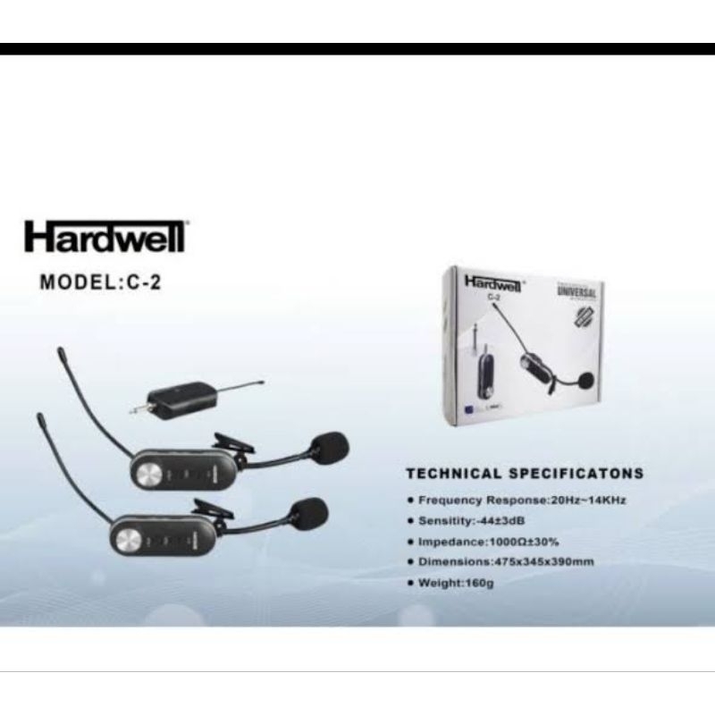 Mic Wireless Hardwell C2 Original Terbaik