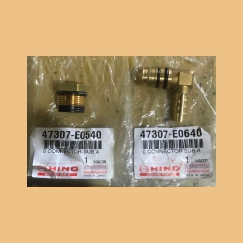 CONNECTOR MUR ELBOW HINO 500 ALL 47307E0540 NEPEL MUR ELBOW 47307E0640 ORIGINAL