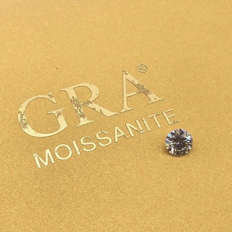 1 Carat Berlian Moissanite / Dengan Sertifikat GRA