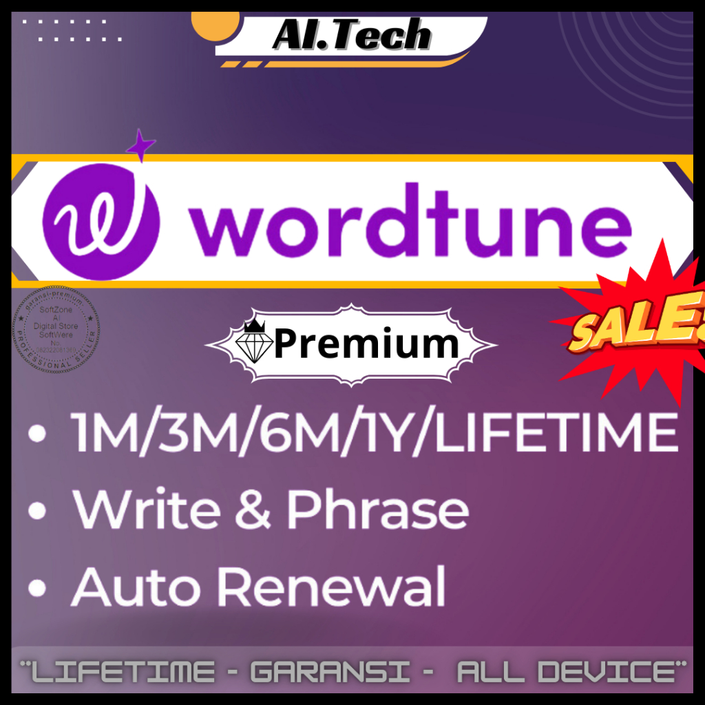 Wordtune Premium Writing Assistant AI Writing Tool that Rewrites, Rephrases & Tone Checker