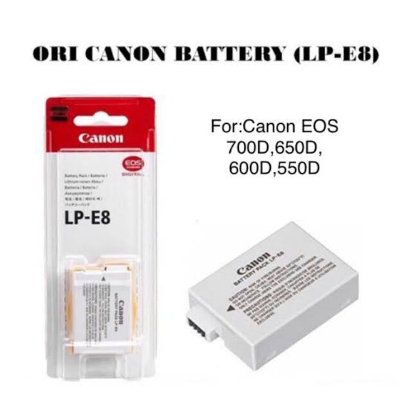 Batre Canon LP-E8 for DSLR Canon 550d 600d 650d 700d