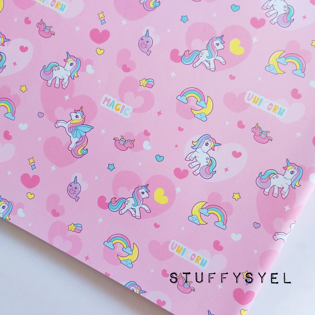 

Kertas Kado UNICORN MAGIC Kertas Kado Sansan Wawa Bungkus Kado Gift Wrap