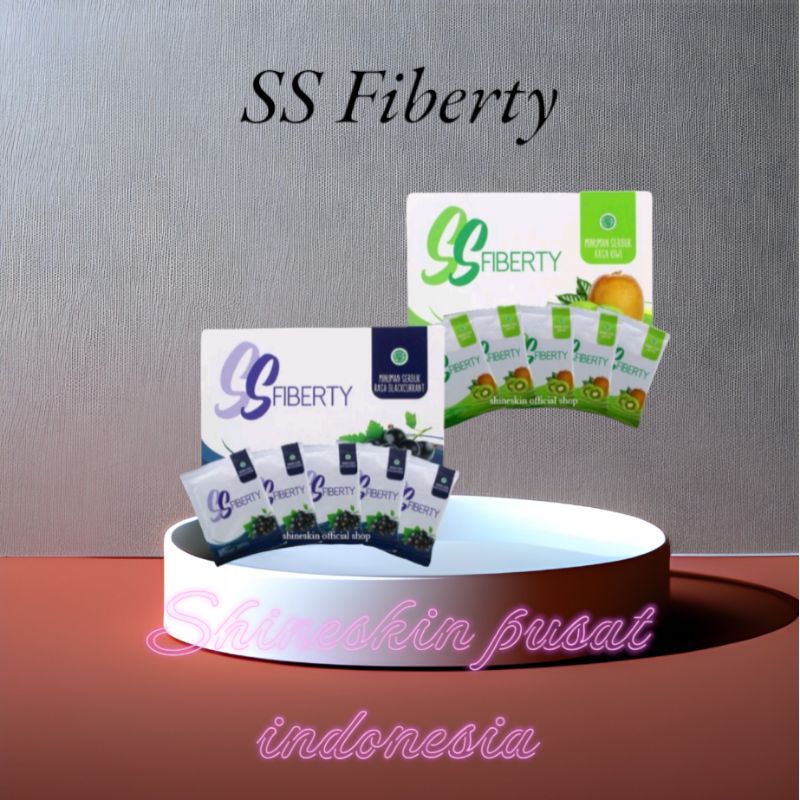 SHINESKIN SS Fiberty Slim dan Collagen BPOM dan HALAL minuman diet dan detoks fiber berserat ( FREE 