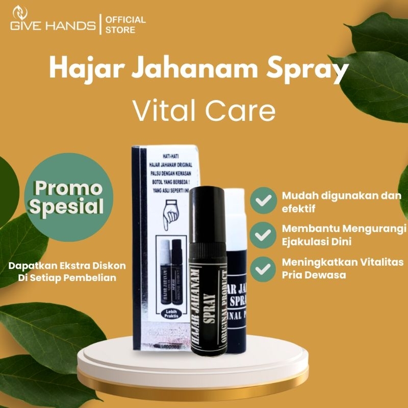 Hajar Spray Asli Obat Kuat Oles Pria Tahan Lama Hajar Jahanam Asli 100% Obat Herbal Stamina Asli Haj