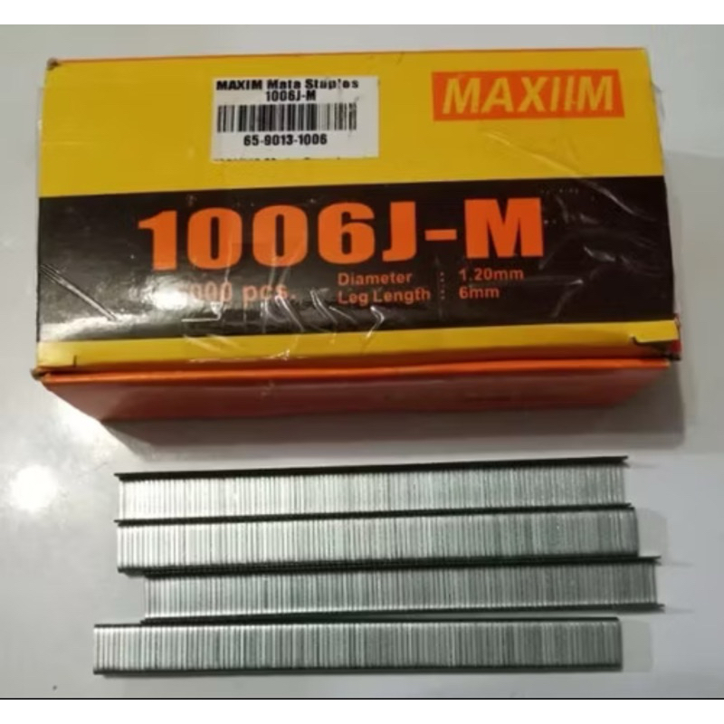 

Maxiim Maxim Mata Staples U 1006J Mesin Air Nailer Staples 6mm