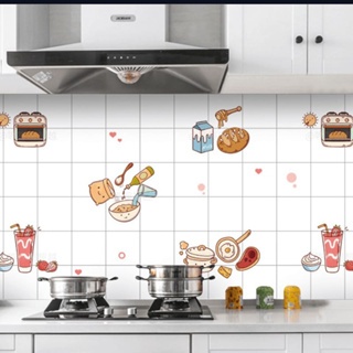 Wallpaper Stiker Dinding 3D Walpaper DapuAnti Minyak Dan Panas Kamar Mandi Anti Air Lemari Mandi Mej