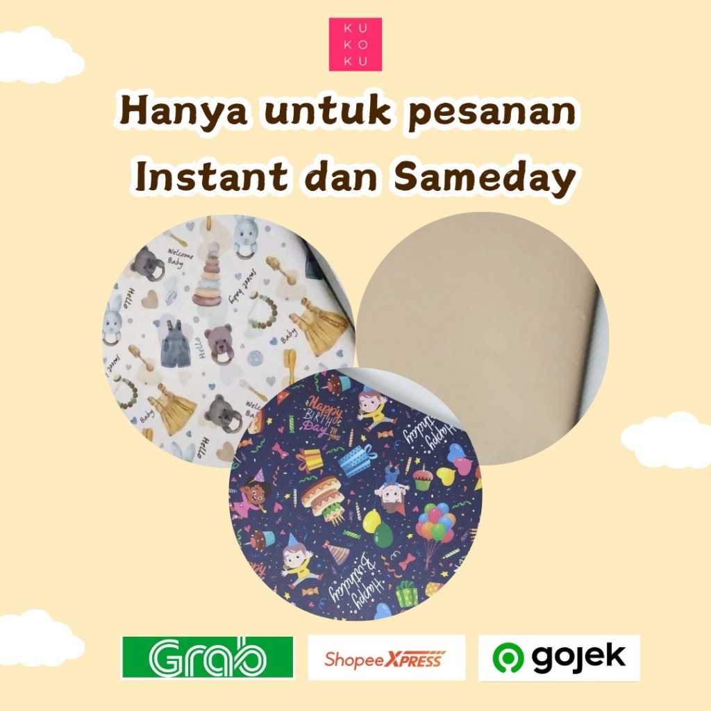 

Gift Wrapping - Bungkus kertas kado pesanan instant dan sameday