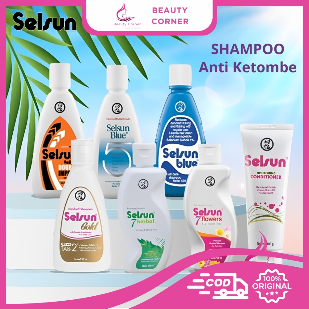 Selsun Shampoo Conditioner Series / Sampo Anti Ketombe Blue 5 Five Yellow Double Gold 7 Seven Herbal