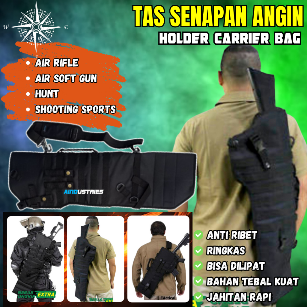 Tas Camo PCP Uklik Gejluk BullUp Jahitan rapi Kuat Bahan tebal tali bahu empuk Ringkas bisa dilipat