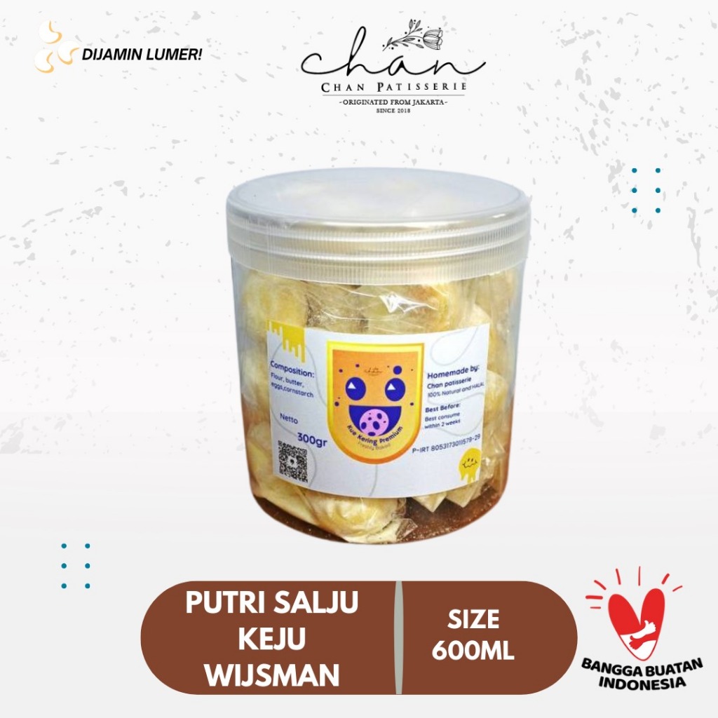

RB Putri Salju Wisjman Premium Chan Patisserie - Jar 300gr