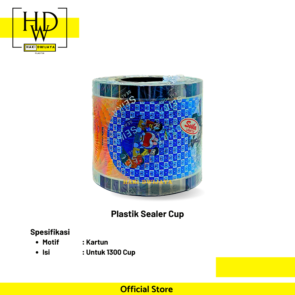 Lid Plastik Sealer Cup 1300 Kartun - SEIKA