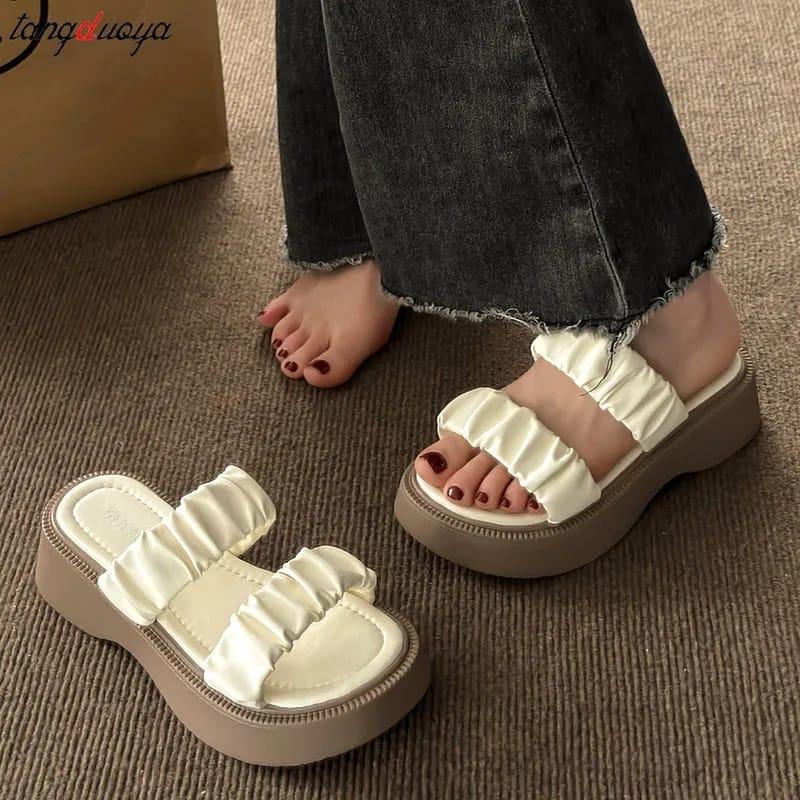 SANDAL WEDGES WANITA/SANDAL WEDGES WANITA IMPORT/WEDGES WANITA IMPORT KOREAN EMPUK/SANDAL WEDGES/