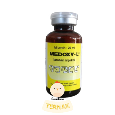 Medoxy L 20 ml Obat Snot Ngorok Hewan Ayam Sapi Kambing Medion