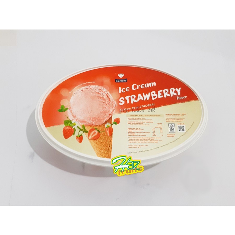 

DIAMOND ICE CREAM STROBERI I ES KRIM 700 ML