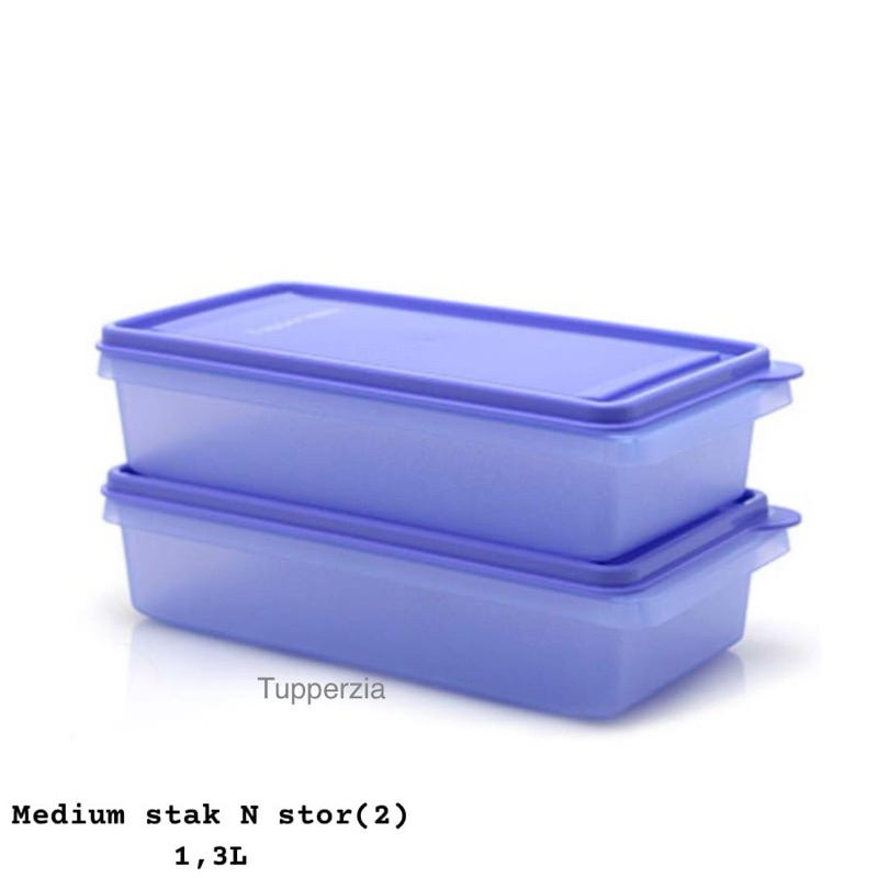Medium Stak N Stor 2 Pcs Tupperware