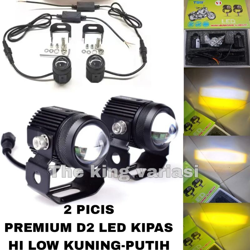 LAMPU SOROT LASER D2 KIPAD PREMIUM MINI DRIVING LED SUPER TERANG/ LAMPU TEMBAK LASER D2 MINI DRIVING