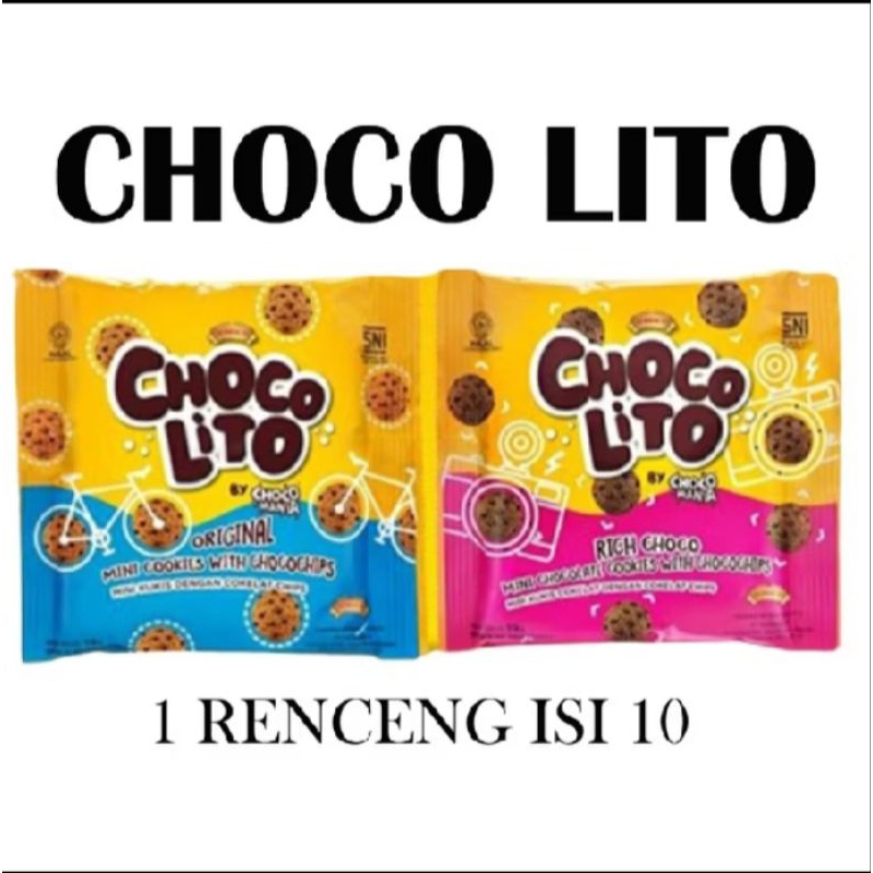 

Chocolito Kukis Chococips kecil 1 renceng @10 pcs