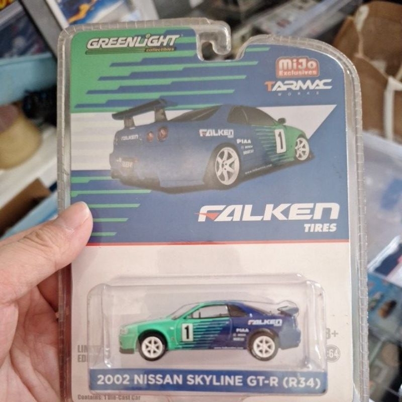 Greenlight Mijo Nissan Skyline GTR34 Falken