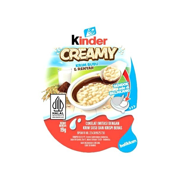 

Kinder Creamy Krim Susu & Renyah 19 g