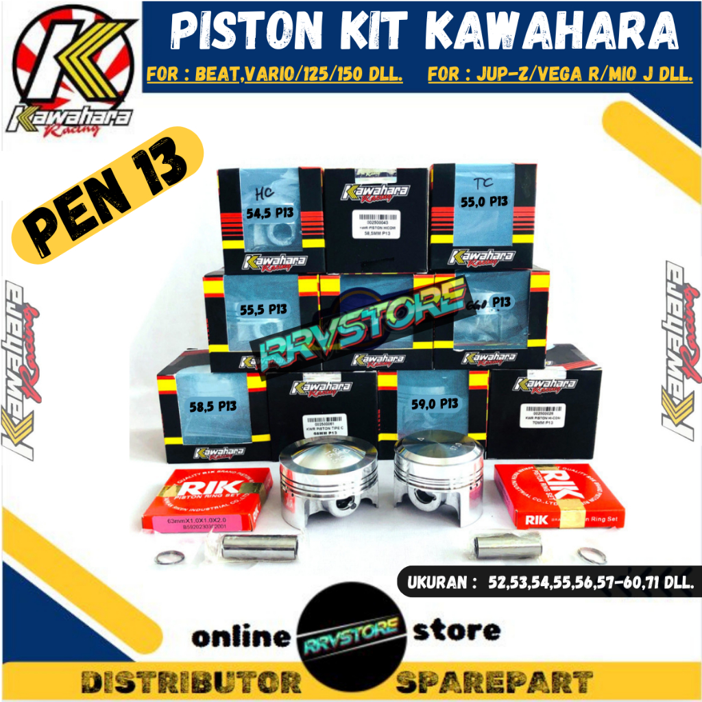 Seher Kawahara Pin 13 Ukuran 52 53,5 54,5 55 55,25 57 58 58,5 59 60 63 63,5 64 65 66 67 68 69 70 Seh