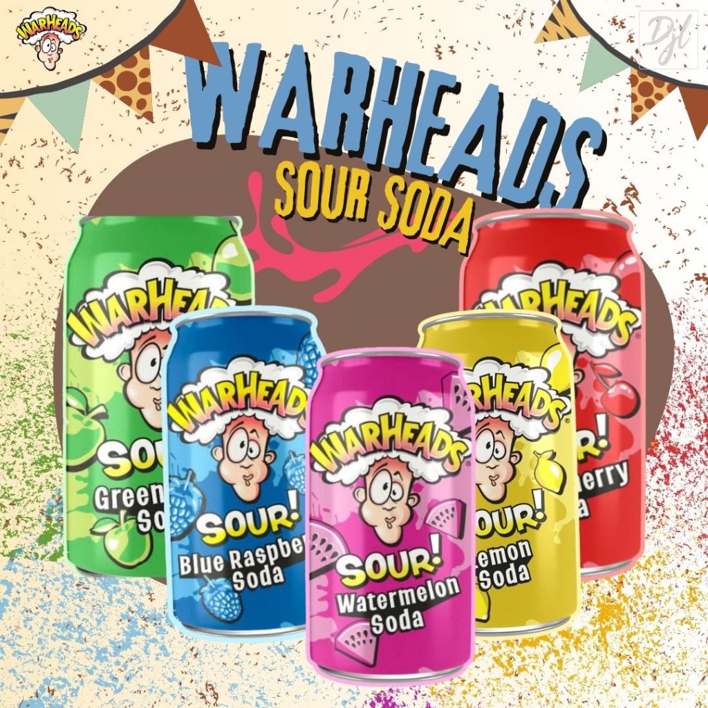 

Warheads Sour Soda 355ml Minuman Asam Berkarbonat 1 Kaleng